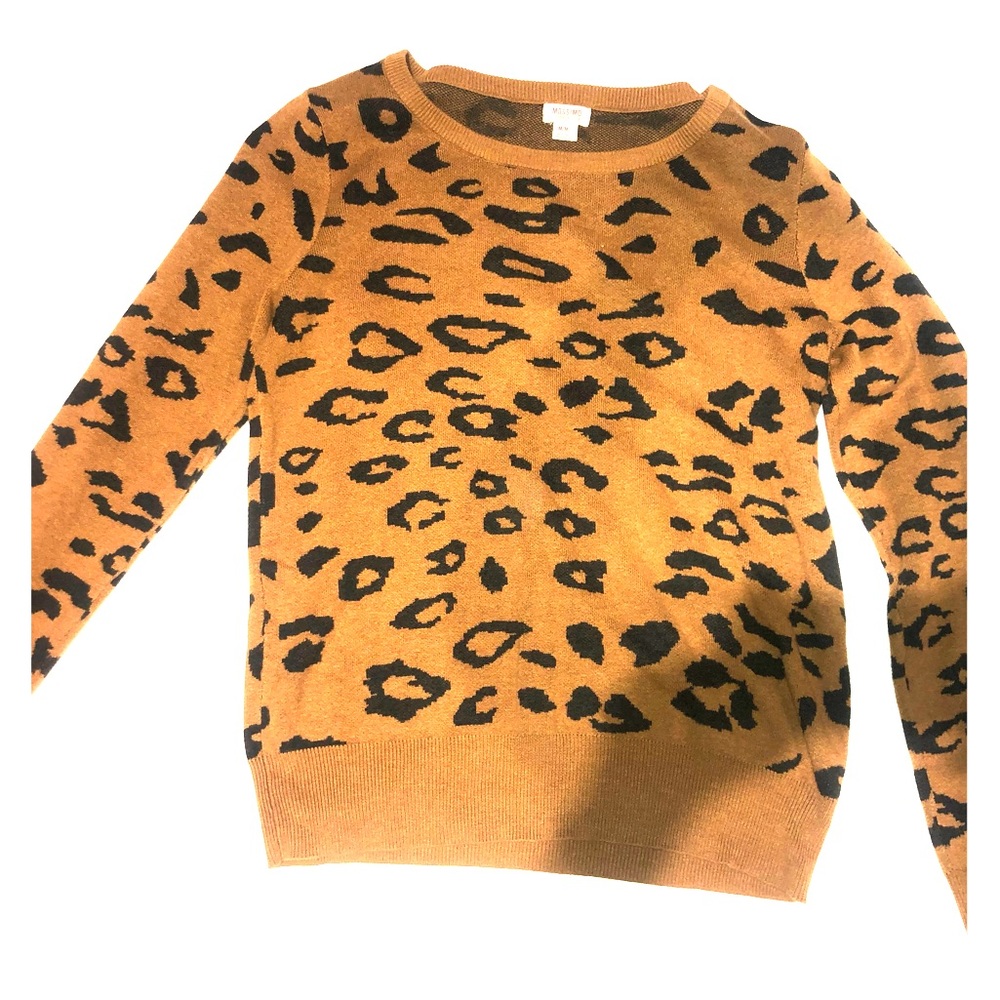 Cheetah print sweater